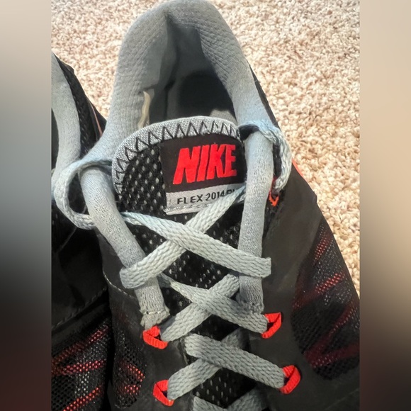 Nike Men's Flex 2014 Run Running Shoes Black/Challenge Red size 10 - Picture 4 of 4